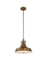 Elstead Lighting Średnia lampa wisząca Emery - 1 źródło światła - Postarzany mosiądz QZ-EMERY-P-M-WS