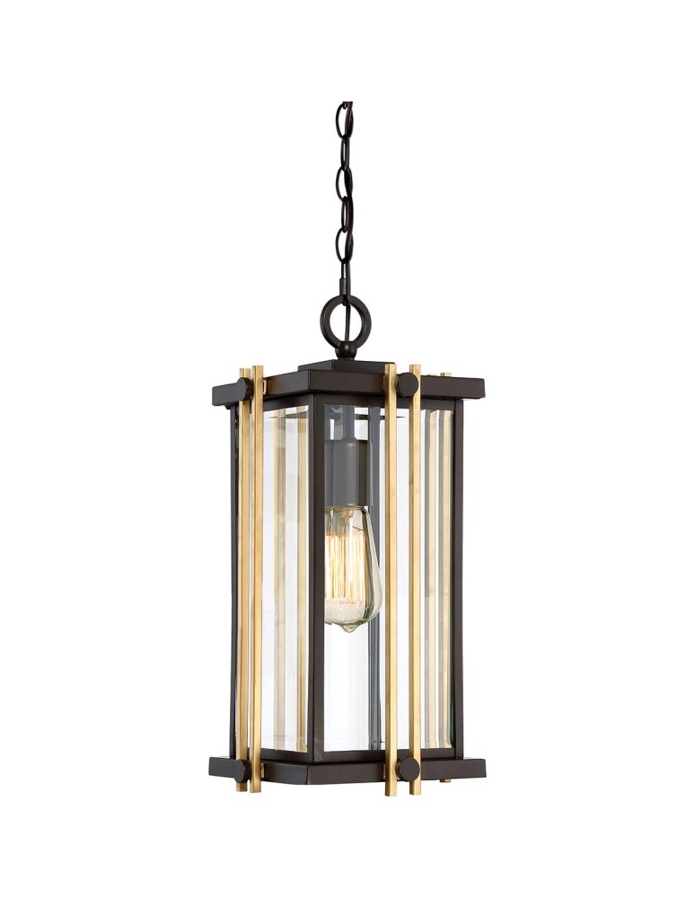 Elstead Lighting Średnia latarnia wisząca Goldenrod - 1 źródło światła IP44 QZ-GOLDENROD8-M