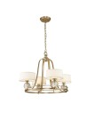 Elstead Lighting Żyrandol Gotham - 4 źródła światła - Szczotkowany mosiądz QZ-GOTHAM4-BB
