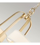 Elstead Lighting Żyrandol Gotham - 4 źródła światła - Szczotkowany mosiądz QZ-GOTHAM4-BB Elstead Lighting Żyrandol Gotham - 4 źródła światła - Szczotkowany mosiądz QZ-GOTHAM4-BB