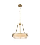 Lampy wiszące - Elstead Lighting Lampa wisząca Gotham - 4 źródła światła - Szczotkowany mosiądz QZ-GOTHAM-P-BB - product 1