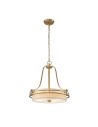 Elstead Lighting Lampa wisząca Gotham - 4 źródła światła - Szczotkowany mosiądz QZ-GOTHAM-P-BB