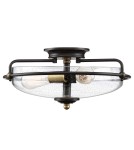Lampy sufitowe klasyczne - Elstead Lighting Plafon Griffin - 3 źródła światła - Brąz palladiański / Postarzany mosiądz QZ-GRIFFIN-F-C-PNAB - product 1
