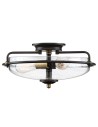 Elstead Lighting Plafon Griffin - 3 źródła światła - Brąz palladiański / Postarzany mosiądz QZ-GRIFFIN-F-C-PNAB