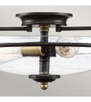 Lampy sufitowe klasyczne - Elstead Lighting Plafon Griffin - 3 źródła światła - Brąz palladiański / Postarzany mosiądz QZ-GRIFFIN-F-C-PNAB - product 2