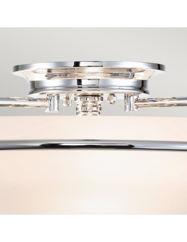 Elstead Lighting Plafon Griffin - 3 źródła światła - Polerowany chrom QZ-GRIFFIN-F-PC - produkt 2