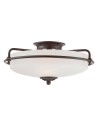 Elstead Lighting Plafon Griffin - 3 źródła światła - Brąz palladiański QZ-GRIFFIN-F-PN