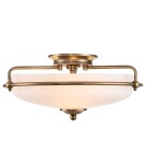 Lampy sufitowe klasyczne - Elstead Lighting Plafon Griffin - 3 źródła światła - Postarzany mosiądz QZ-GRIFFIN-F-WS - product 1