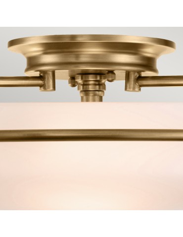 Elstead Lighting Plafon Griffin - 3 źródła światła - Postarzany mosiądz QZ-GRIFFIN-F-WS - product 2