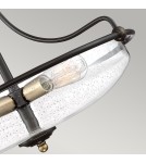Lampy sufitowe klasyczne - Elstead Lighting Półplafon Griffin - 3 źródła światła - Brąz palladiański / Postarzany mosiądz QZ-GRIFFIN-SFM-C-PNAB - product 4