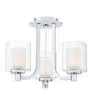 Lampy wiszące - Elstead Lighting Półplafon Kolt - 3 źródła światła IP44 QZ-KOLT-SF-PC-BATH - product 1