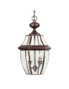 Elstead Lighting Duża latarnia wisząca Newbury - 2 źródła światła - Lakierowana postarzana miedź IP23 QZ-NEWBURY8-L-AC
