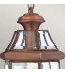 Lampy zewnętrzne wiszące - Elstead Lighting Średnia latarnia wisząca Newbury - 1 źródło światła - Lakierowana postarzana miedź IP23 QZ-NEWBURY8-M-A - product 3