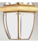 Elstead Lighting Średnia latarnia wisząca Newbury - 1 źródło światła - Lakierowany polerowany mosiądz IP23 QZ-NEWBURY8-M Elstead Lighting Średnia latarnia wisząca Newbury - 1 źródło światła - Lakierowany polerowany mosiądz IP23 QZ-NEWBURY8-M