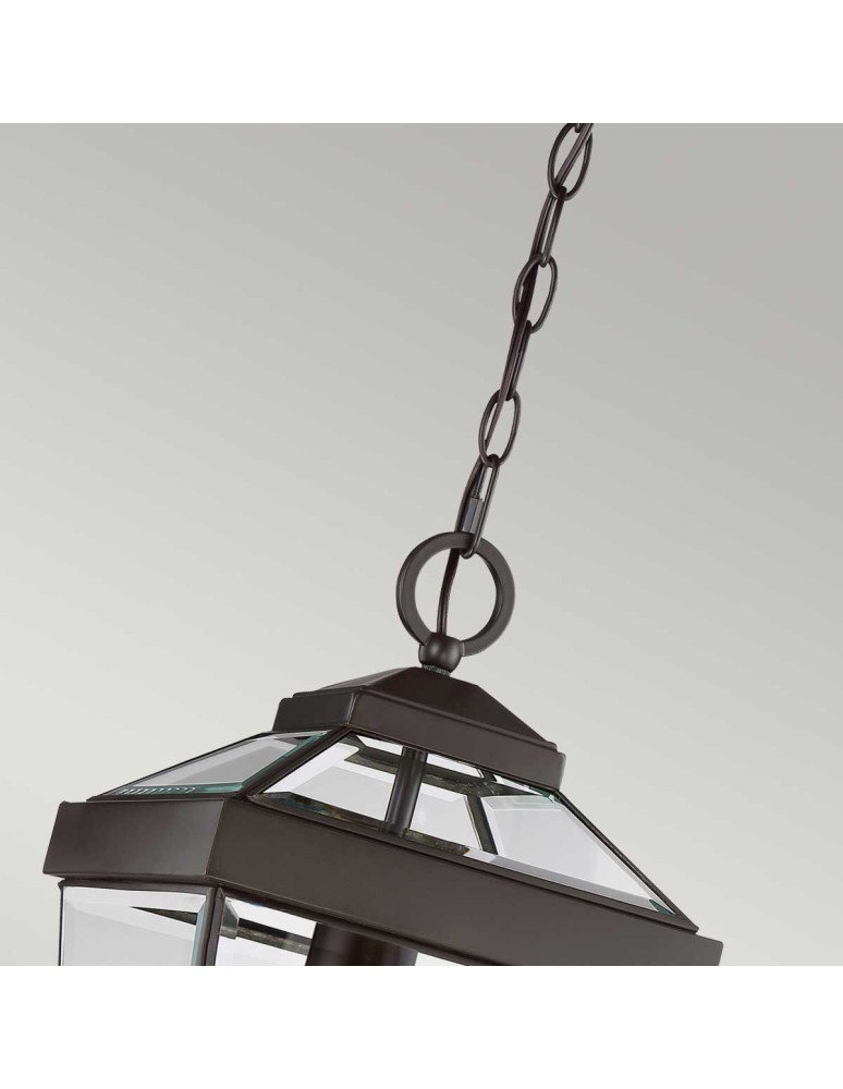 Elstead Lighting Średnia latarnia wisząca Ravine - 1 źródło światła IP23 QZ-RAVINE8-M Elstead Lighting Średnia latarnia wisząca Ravine - 1 źródło światła IP23 QZ-RAVINE8-M