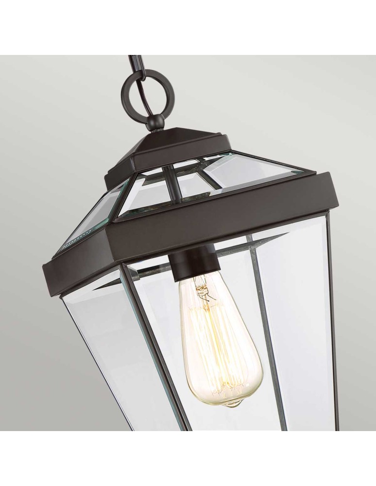 Elstead Lighting Średnia latarnia wisząca Ravine - 1 źródło światła IP23 QZ-RAVINE8-M Elstead Lighting Średnia latarnia wisząca Ravine - 1 źródło światła IP23 QZ-RAVINE8-M