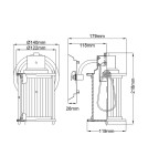 Kinkiety łazienkowe - Elstead Lighting Kinkiet Riggs - 1 źródło światła IP44 QZ-RIGGS1-BATH-WS - product 6