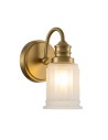 Elstead Lighting Kinkiet Swell - 1 źródło światła - Szczotkowany mosiądz IP44 QZ-SWELL1-BB-BATH