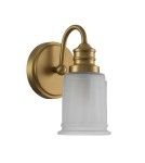 Kinkiety łazienkowe - Elstead Lighting Kinkiet Swell - 1 źródło światła - Szczotkowany mosiądz IP44 QZ-SWELL1-BB-BATH - product 2