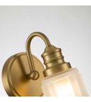 Kinkiety łazienkowe - Elstead Lighting Kinkiet Swell - 1 źródło światła - Szczotkowany mosiądz IP44 QZ-SWELL1-BB-BATH - product 3