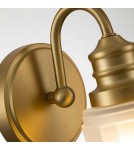 Kinkiety łazienkowe - Elstead Lighting Kinkiet Swell - 1 źródło światła - Szczotkowany mosiądz IP44 QZ-SWELL1-BB-BATH - product 5