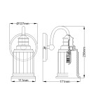 Kinkiety łazienkowe - Elstead Lighting Kinkiet Swell - 1 źródło światła - Szczotkowany mosiądz IP44 QZ-SWELL1-BB-BATH - product 6