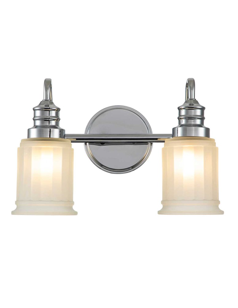 Elstead Lighting Kinkiet Swell - 2 źródła światła - Polerowany chrom IP44 QZ-SWELL2-PC-BATH Elstead Lighting Kinkiet Swell - 2 źródła światła - Polerowany chrom IP44 QZ-SWELL2-PC-BATH