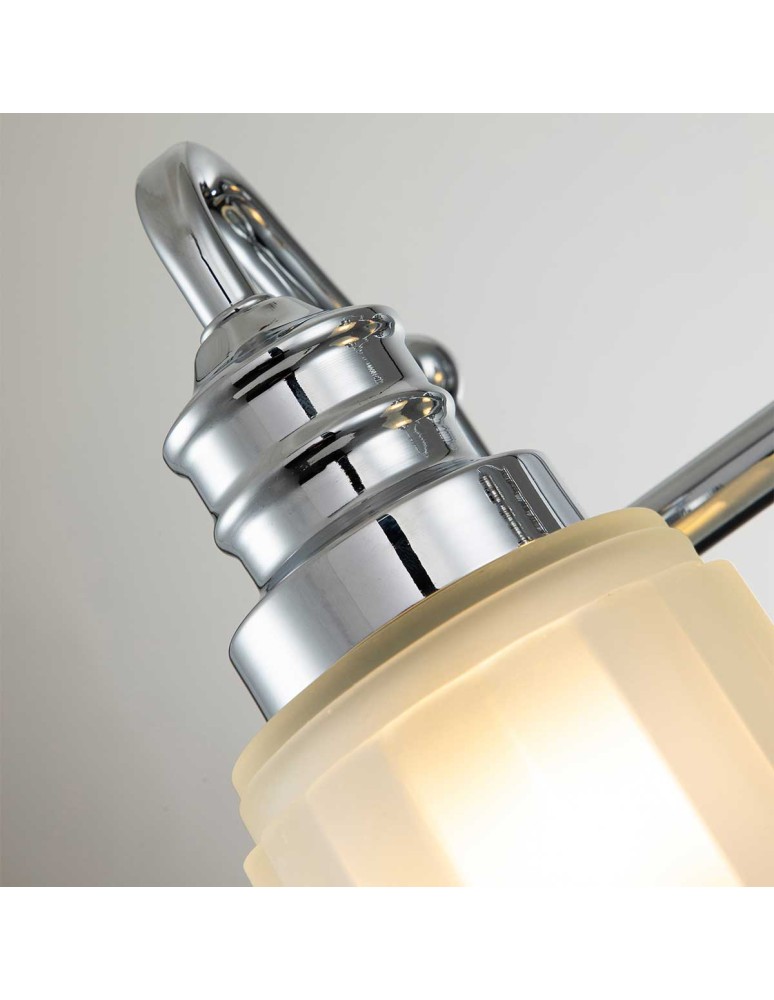 Elstead Lighting Kinkiet Swell - 2 źródła światła - Polerowany chrom IP44 QZ-SWELL2-PC-BATH Elstead Lighting Kinkiet Swell - 2 źródła światła - Polerowany chrom IP44 QZ-SWELL2-PC-BATH