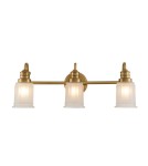 Kinkiety łazienkowe - Elstead Lighting Kinkiet Swell - 3 źródła światła - Szczotkowany mosiądz IP44 QZ-SWELL3-BB-BATH - product 1