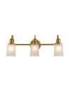 Elstead Lighting Kinkiet Swell - 3 źródła światła - Szczotkowany mosiądz IP44 QZ-SWELL3-BB-BATH