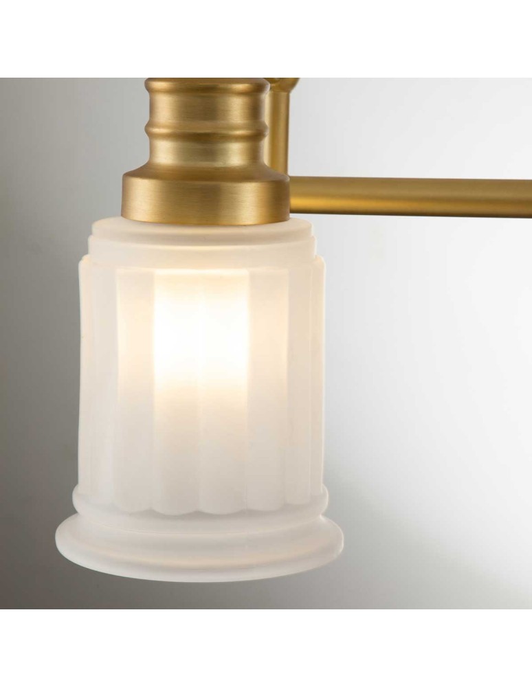 Elstead Lighting Kinkiet Swell - 3 źródła światła - Szczotkowany mosiądz IP44 QZ-SWELL3-BB-BATH