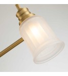 Kinkiety łazienkowe - Elstead Lighting Kinkiet Swell - 3 źródła światła - Szczotkowany mosiądz IP44 QZ-SWELL3-BB-BATH - product 5