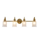 Elstead Lighting Kinkiet Swell - 4 źródła światła - Szczotkowany mosiądz IP44 QZ-SWELL4-BB-BATH Elstead Lighting Kinkiet Swell - 4 źródła światła - Szczotkowany mosiądz IP44 QZ-SWELL4-BB-BATH