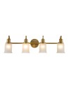 Elstead Lighting Kinkiet Swell - 4 źródła światła - Szczotkowany mosiądz IP44 QZ-SWELL4-BB-BATH Elstead Lighting Kinkiet Swell - 4 źródła światła - Szczotkowany mosiądz IP44 QZ-SWELL4-BB-BATH