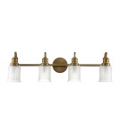 Elstead Lighting Kinkiet Swell - 4 źródła światła - Szczotkowany mosiądz IP44 QZ-SWELL4-BB-BATH Elstead Lighting Kinkiet Swell - 4 źródła światła - Szczotkowany mosiądz IP44 QZ-SWELL4-BB-BATH