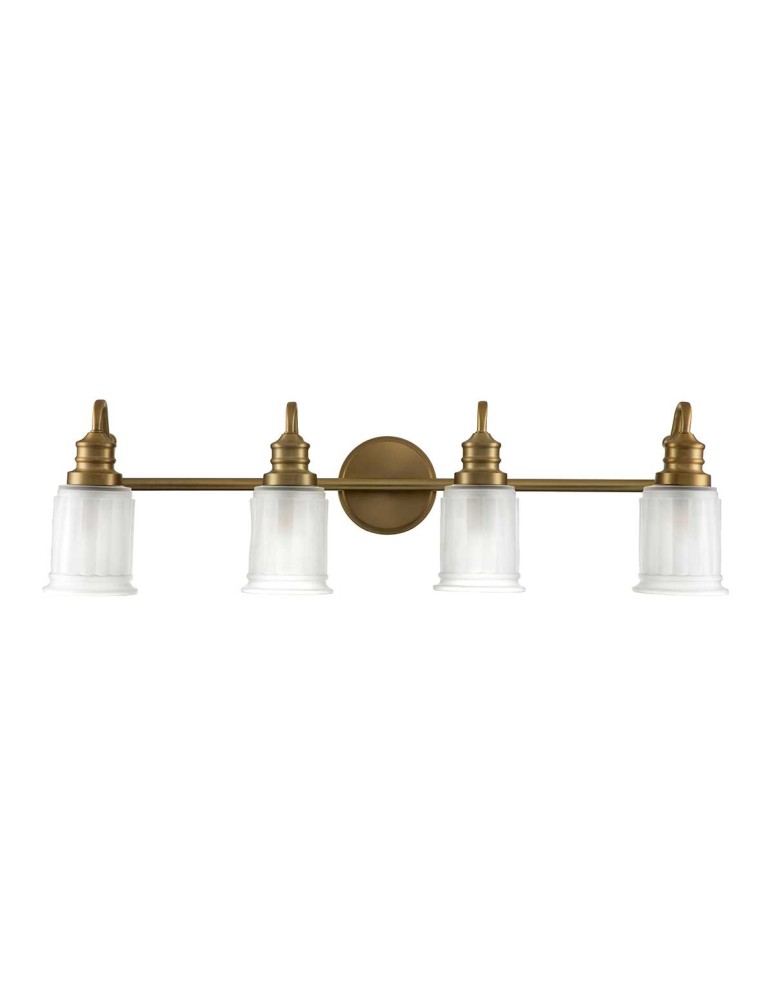 Elstead Lighting Kinkiet Swell - 4 źródła światła - Szczotkowany mosiądz IP44 QZ-SWELL4-BB-BATH Elstead Lighting Kinkiet Swell - 4 źródła światła - Szczotkowany mosiądz IP44 QZ-SWELL4-BB-BATH