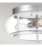 Lampy sufitowe łazienkowe - Elstead Lighting Plafon Trilogy - 3 źródła światła - Polerowany chrom IP44 QZ-TRILOGY-F-M-BATH - product 2