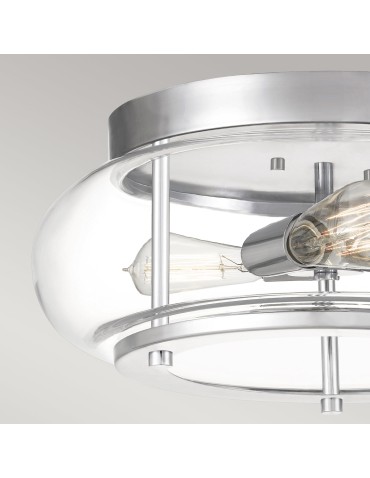 Elstead Lighting Plafon Trilogy - 3 źródła światła - Polerowany chrom IP44 QZ-TRILOGY-F-M-BATH - produkt 2