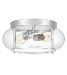 Lampy sufitowe łazienkowe - Elstead Lighting Plafon Trilogy - 2 źródła światła - Polerowany chrom IP44 QZ-TRILOGY-F-S-BATH - product 1