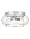 Elstead Lighting Plafon Trilogy - 2 źródła światła - Polerowany chrom IP44 QZ-TRILOGY-F-S-BATH