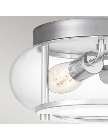 Elstead Lighting Plafon Trilogy - 2 źródła światła - Polerowany chrom IP44 QZ-TRILOGY-F-S-BATH - product 2