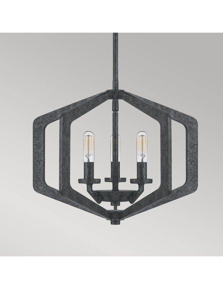 Lampy wiszące - Elstead Lighting Lampa wisząca Vanguard - 3 źródła światła QZ-VANGUARD-3P-OK - product kolory-swiatla.pl 3
