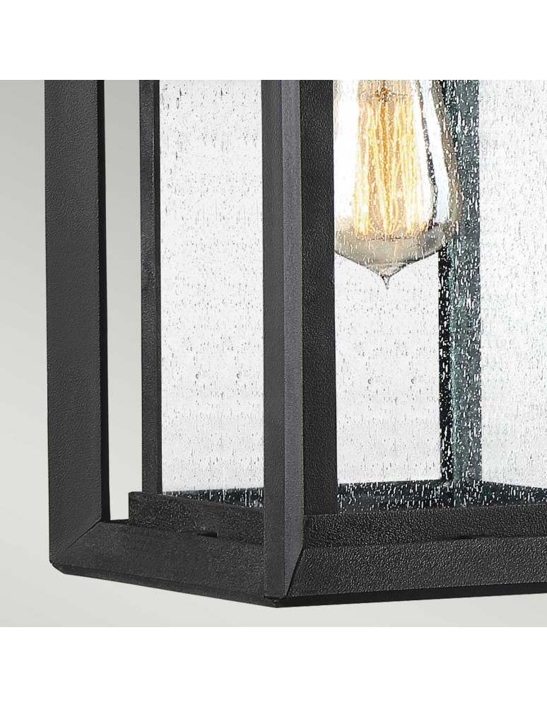 Kinkiety zewnętrzne - Elstead Lighting Średnia latarnia naścienna Wakefield - 1 źródło światła IP44 QZ-WAKEFIELD-M-TBK - product kolory-swiatla.pl 4
