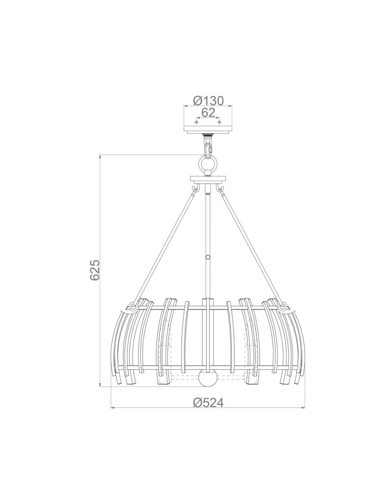 Lampy wiszące - Elstead Lighting Lampa wisząca Wood Hollow - 5 źródeł światła QZ-WOOD-HOLLOW-5P - product kolory-swiatla.pl 6
