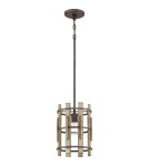 Elstead Lighting Mała lampa wisząca Wood Hollow - 1 źródło światła QZ-WOOD-HOLLOW-MP Elstead Lighting Mała lampa wisząca Wood Hollow - 1 źródło światła QZ-WOOD-HOLLOW-MP