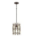 Elstead Lighting Mała lampa wisząca Wood Hollow - 1 źródło światła QZ-WOOD-HOLLOW-MP Elstead Lighting Mała lampa wisząca Wood Hollow - 1 źródło światła QZ-WOOD-HOLLOW-MP