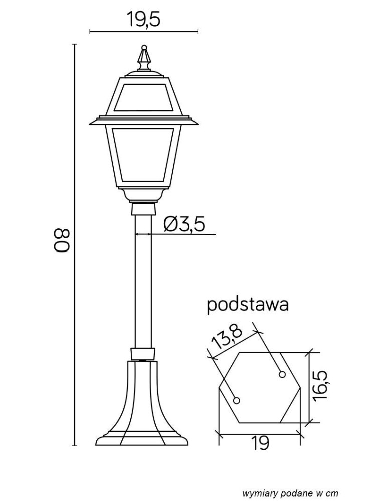 SU-MA Witraż K 5002/3 N ze szkłem witrażowym Stojąca