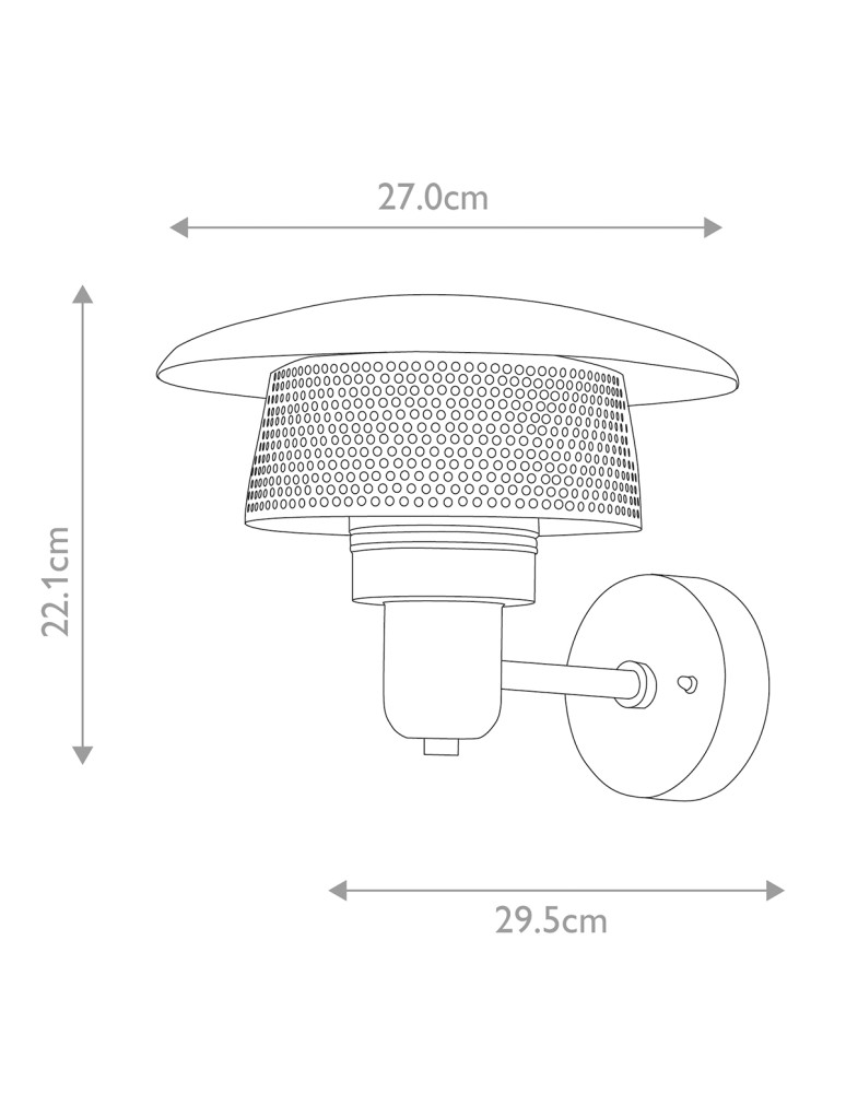 Kinkiety zewnętrzne - Elstead Lighting Latarnia naścienna Saturne - 1 źródło światła IP44 SATURNE - product kolory-swiatla.pl 2
