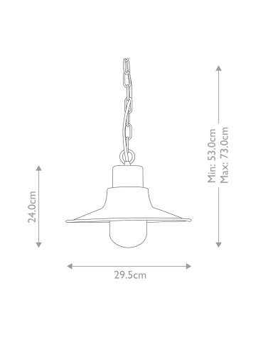 Elstead Lighting Latarnia wisząca Sheldon - 1 źródło światła - Antyczny nikiel IP44 SHELDON-CH-AN - produkt 2