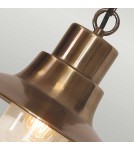 Lampy zewnętrzne wiszące - Elstead Lighting Latarnia wisząca Sheldon - 1 źródło światła - Postarzany mosiądz IP44 SHELDON-CH-BR - product 3